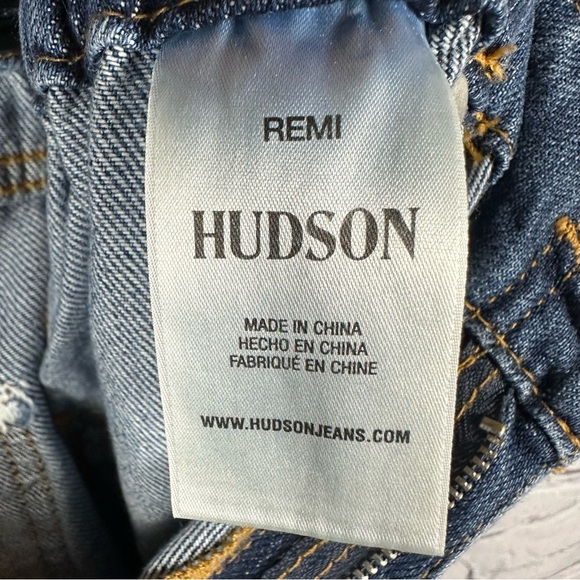 Hudson Jeans Remi High Rise Straight Leg Jeans Elastic Waist Summer Wind 27 NWT - Picture 8 of 9